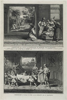 KG 11927
<br/>
Oost-Indië: Geboorte & naamgeving ceremonie bij Banianen.
<br/>
<em>Picart, Bernard (1673-1733)</em>